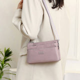 Lightweight Fabric Multi-Layer Shoulder Bag_Cwab3497