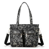 Printed Nylon Fabric Handbag Shoulder Bag_Cwab3484