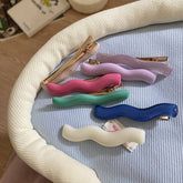 CANDY COLOR ACRYLIC WAVE HAIR CLIP SIDE BANG PIN_CWAHA1289