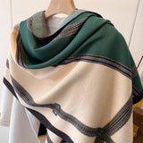 Colorblock Elegant Warm Faux Cashmere Scarf_Cwasc03452