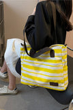 STRIPE SQUARE SHOPPERS BAG_CWAB0513
