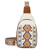 BOHEMIAN LARGE CAPACITY PLAID CROSSBODY BAG_CWAB2697