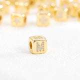 18K GOLD PLATED ZIRCONIA DICE PENDANT NECKLACE_CWMM5876