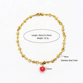 Trendy Titanium Steel Necklace With Fruit Charms_Cwmm8835