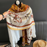 Women New Long Silk Scarf