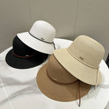 SUMMER ENCRYPTED STRAW SUN PROTECTION HAT_CWAH3509