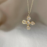 ROSE CROSS HALLOWEEN PENDANT NECKLACE_CWAJE1615