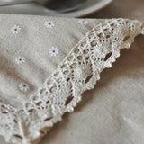 LACE DETAILED MULTI PATTERN TABLECLOTH_CWMM0017