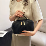 NEW WOVEN PATTERN LARGE CAPACITY COSMETIC BAG_CWAB4385