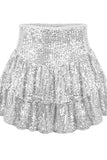 Womens Sequin Cake Short Skirt