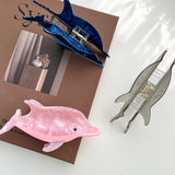 DOLPHIN ACETATE OCEAN HAIR CLAW CLIP_CWAHA5953