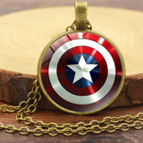 CAPTAIN AMERICA SHIELD TIME GEM NECKLACE_CWAJE0700