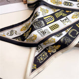 THIN SCARF FASHION PRINT RIBBON HEAD SCARF_CWASC1511