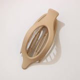 Glossy Matte Oval Hair Clip-Large Duckbill Style_Cwaha07479