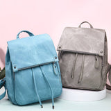 PU LEATHER BACKPACK CANDY COLOR FOR WOMEN HANDBAG_CWAB0741