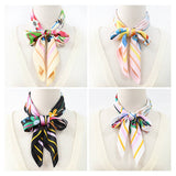 FLORAL PRINT SCARF VINTAGE NECK HEAD WRAP_CWASC1173