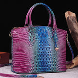 CLASSY CROCODILE PATTERN TOP HANDLE BAG_CWAB0572