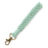 BOHO HANDMADE WOVEN STRIPE KEYCHAIN WRIST STRAP_CWAB5015