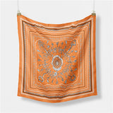 FAUX SILK PAISLEY PRINT SCARF VINTAGE NECK WRAP_CWASC0654