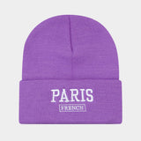 KOREAN STYLE EMBROIDERED LETTER KNITTED HAT_CWAH2120