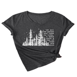 SUMMER V NECK SHORT SLEEVE PRINTED TEE_CWTTS1512