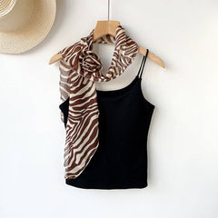 Floral Print Slim Scarf For Women_Cwasc03970