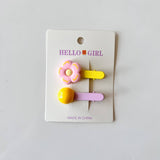 CHILDRENS FLOWER ROUND BEAD HAIRPIN_CWAHA1821