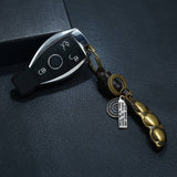 NEW HAND WOVEN COWHIDE KEYCHAIN_CWMM5019