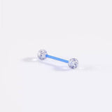 ACRYLIC FLEXIBLE TONGUE PIERCING BARBELL JEWELRY_CWMM9595