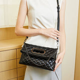 CLASSIC DIAMOND FOLDING SQUARE BUCKLE SHOULDER BAG_CWAB2954