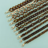 47 24ACRYLIC LEOPARD PRINT BAG CHAIN PHONE STRAP_CWMM5094