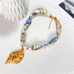 Luxury Seashell Heart Pendant Necklace For Women_Cwaje05616