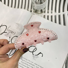 Cwaha1512_Sweet Love Cute Snowman Hair Claw Clip
