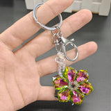 COLORFUL CRYSTAL FLOWER KEYCHAIN_CWMM1566