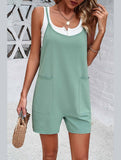 CASUAL SOLID COLOR SUSPENDER JUMPSUIT_CWSJS0327