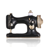Cwaje2562_Creative Sewing Machine Oil Painting Brooch