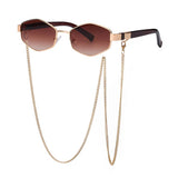 FASHION CHAIN IRREGULAR FRAME SUNGLASSES_CWASG0609