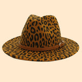 Women Warm And Simple Leopard Panama Hat_Cwah0704