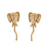 Trendy Elephant Stainless Steel Earrings