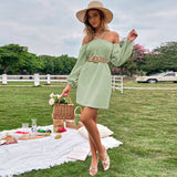 Strapless, Strapless, Long-Sleeved Dress