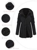 Windproof And Warm Long Hiking Jacket