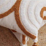 Tufted Tassel Sofa Cushion Boho Style Soft Decor_Cwmm7720