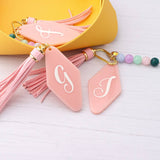 GEOMETRIC ACRYLIC LETTER BAG CHARM KEYCHAIN_CWMM7019