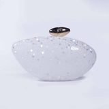 New Bullet Acrylic Clear Clutch Trendy Evening Bag_Cwab5852
