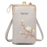 EMBROIDERED MINI CELL PHONE CROSSBODY BAG WALLET_CWAB1634