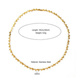 Vintage Style Steel Necklace With Heart Pendant_Cwmm8857