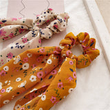 FRESH NEW FLORAL RIBBON HAIR ROPE_CWAHA0846