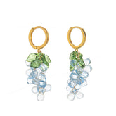 COLORFUL GRAPE FRUIT 18K GOLD PLATED EARRINGS_CWAJE5068