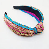 BRAIDED WIDE BAND NON SLIP BOHEMIAN HEADBAND_CWAHA2603
