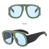 LUXURY DIAMOND STUDDED LARGE FRAME SUNGLASSES_CWASG0868